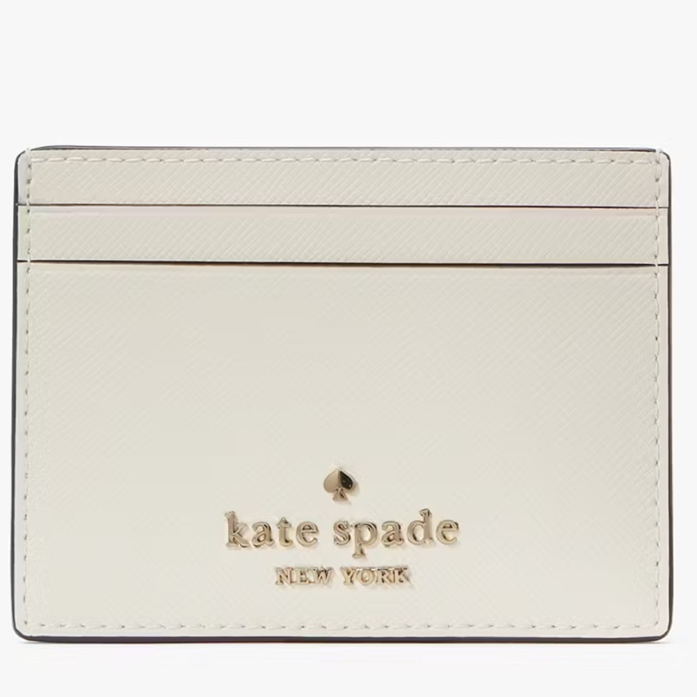 New Kate Spade Madison Saffiano Leather Small Slim Card Holder sold